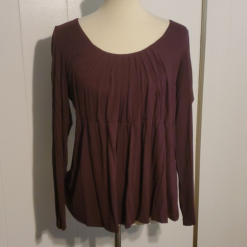 Dark Wine/Cranberry long sleeve top